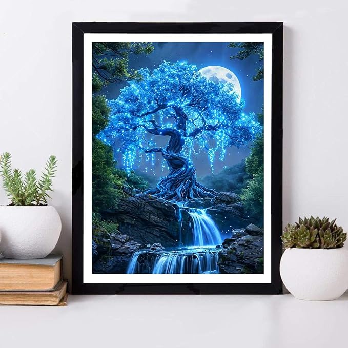 ijbnhd Tree of Life Diamond Art Kits for Adults 12x16 inch