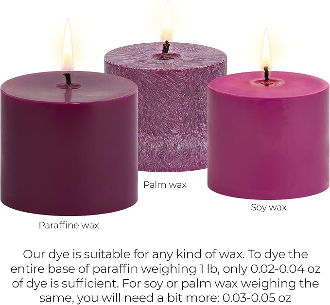 Purple Candle Dye 2oz for Soy Candle Making – Concentrated Wax Color Chips | Highly Concentrated Candle Wax Dyes – Candle Shop Premium Color Dye Chips for Soy Wax, Beeswax, Paraffin