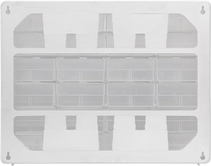 Akro-Mils 24-Drawer Plastic Storage Cabinet, 20" W x 6" D x 16" H, White | Plastic Cabinet w/ Drawers for Garage Organization, Beads, Building Bricks Storage, Teacher Toolbox, Makeup Organizer, 10124
