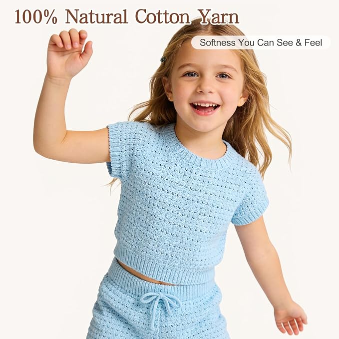 Katech 1OO% Cotton Yarn for Crocheting & Knitting–Baby Cotton Yarn (D) | 12-Color of 137 Yards/1.76 oz Sport Weight CYC #2-Soft & Breathable-Ideal for Dishcloths, Baby Clothes, Potholders & Crafts