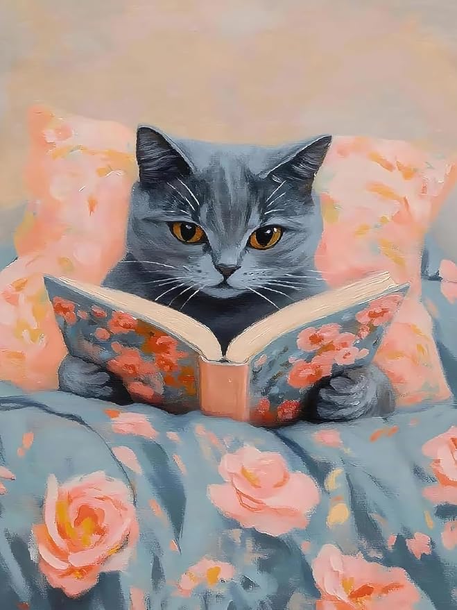 Black Cat Diamond Art Kits for Adults Diamond Painting Kit for Beginner