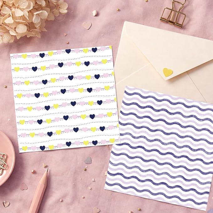 PRSTINCOL Scrapbook Paper,16 Sheets 6 x 6 Inch Purple Blue Tone Style Scrapbook Supplies,Single-Sided Vivid Origami Decoupage Paper for DIY Crafts, Card Making, Art Journaling