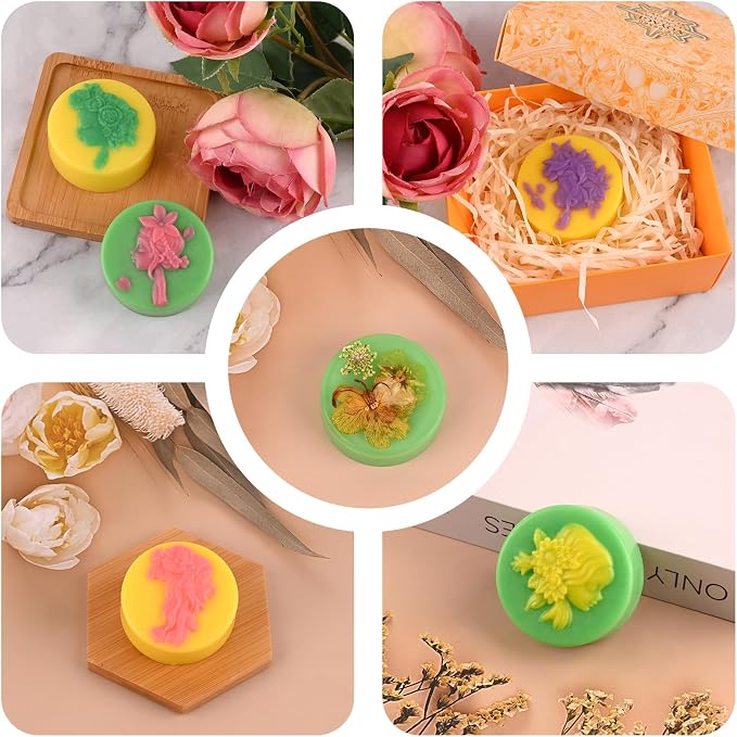Round Silicone Soap Molds, 2PCS Girls Cylinder Silicone Molds | Girls Pattern Silicone Soap Molds, Cylindrical Silicone Mold, Suitable for Handmade Soap Candles DIY Resin Crafts