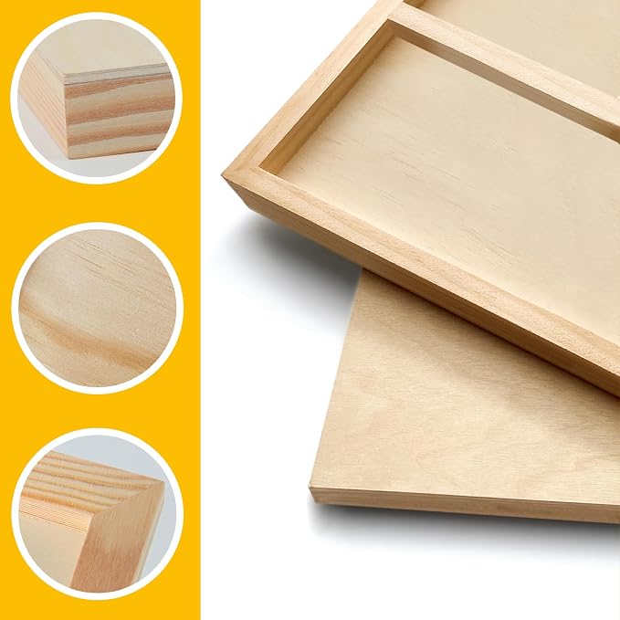Falling in Art 2 Pack 24x24'' Unfinished Gallery Birch Wood Canvas Panels ﻿