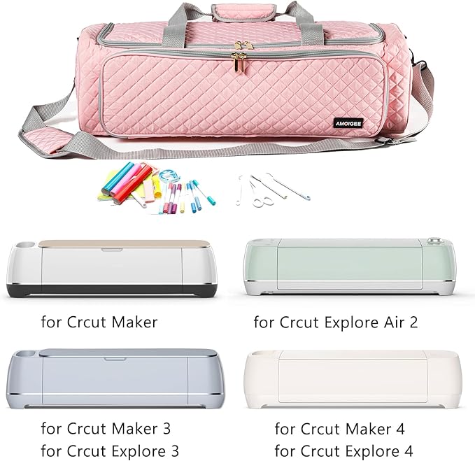 Carrying Case for Cricutt Maker 4, Cricutt Explore Air 2, Cricutt Maker 3, Cricutt Explore 3, Cutting Machine, Storage Bag with Pockets for Cricutt Accessories and Suppliers