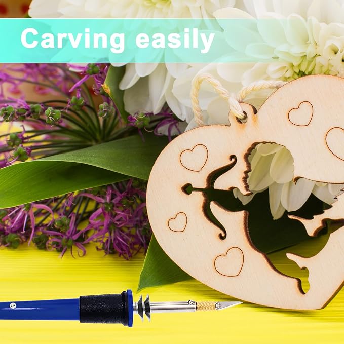 Honoson 19 Pcs Electric Hot Knife Cutting Tool with 14 Blades, Blue
