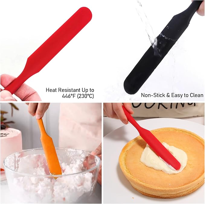 Silicone Jar Spatula Set for Chocolate, Scraping