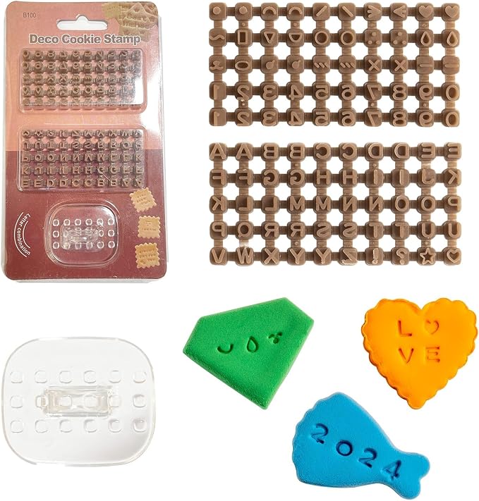 DIYOOHOMY Small Alphabet Letter Stamps for Polymer Clay, Pottery Tools