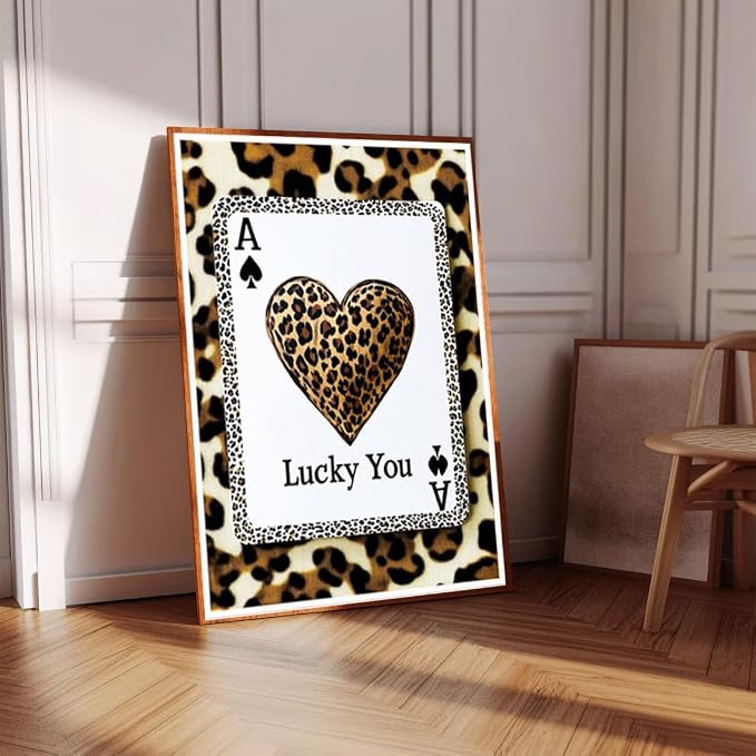 Cheetah Poker Diamond Art Kits for Adults Diamond Painting Kit for Adults
