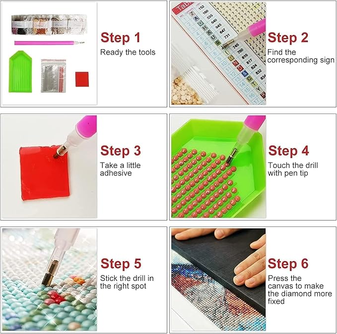 Trendy Cheetah Diamond Art Kits for Adults 12 x 16inch