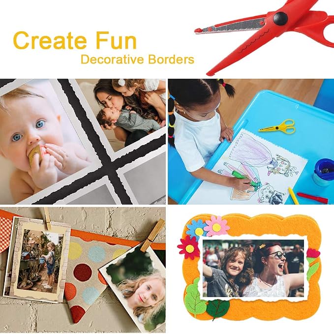 UCEC Decorative Edge Craft Scissors for Kids, Adults, Scrapbooking