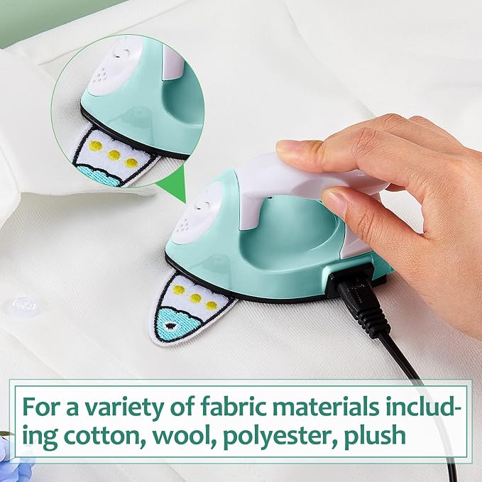 Honoson Mini Craft Iron with Charging Base Tiny,Mint Green
