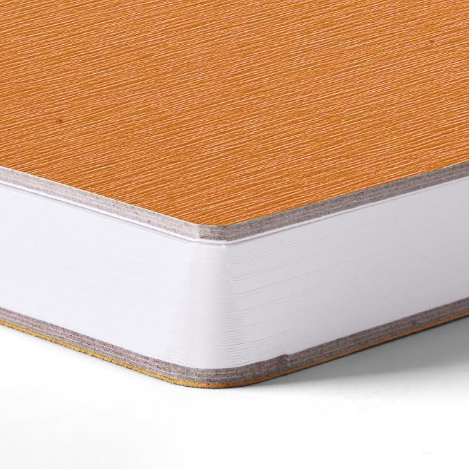 Orange Hardcover Sketchbook Square Hardbound Sketch Journal 4.7 x 4.7 Inch 42 Sheets Art Book 250GSM Ultra Smooth Paper Ideal for Pencils,Water Color Pen,Marker Pen