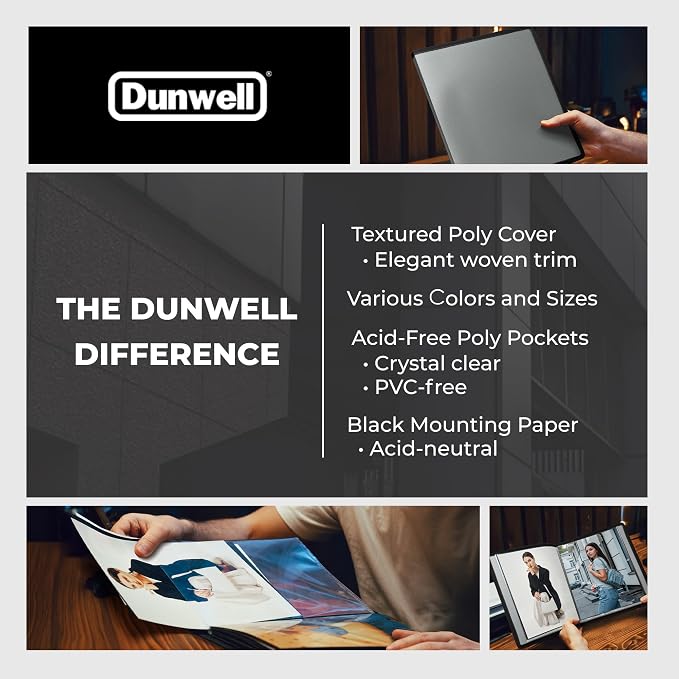Dunwell Art Portfolio 8.5x11, 24 Pockets, Displays 48 Pages, Silver