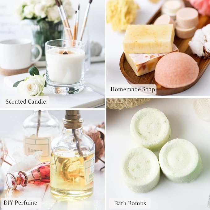 PHATOIL Fruit Fragrance Oil Set for Diffusers for Home, Soap Candle Making