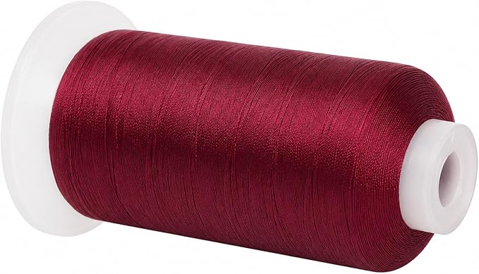 Mandala Crafts Wine Tex 90 Polyester Heavy Duty Thread for Upholstery | 1500 Yds T90 UV Resistant Strong Thread for Leather Sewing, Marine, Drapery, Jeans, Hair Weaving & Extension, Outdoor