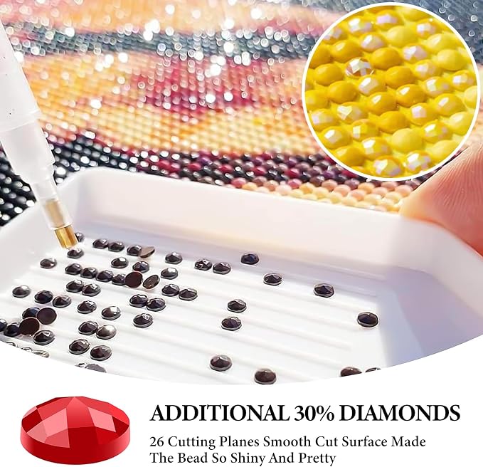Diamond Art Kits for Adults, Hummingbird DIY Diamond Painting for Beginners | 14x14 Inch, Full Drill Round Dots, Hummingbirds 5D Gem Art Craft Kits, Home Wall Decor, Stress Relief Relaxing Hobby Gift
