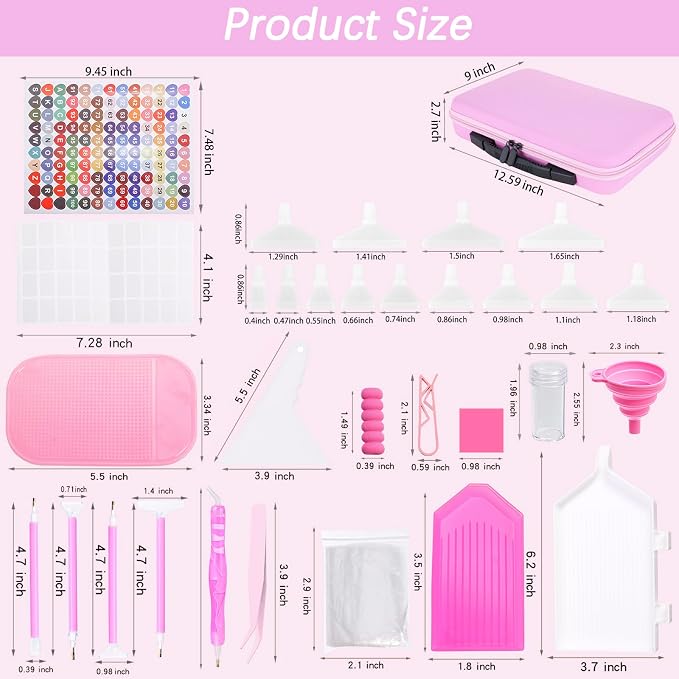 Diamond Art Storage Containers 60 Slots Diamond Painting Accessories