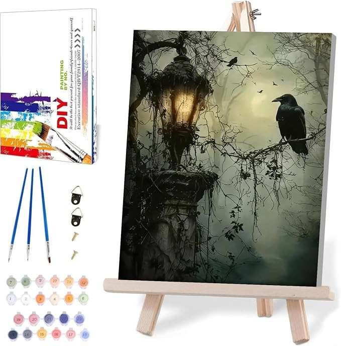 WUDWL Paint by Numbers Kit for Adults Beginner, with Framed