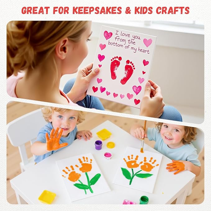 Simetufy 5x7inch 30 Pcs Small Canvas Boards for Kids Painting | Canvas Panels Primed Acid Free for Watercolor,Acrylic Paint