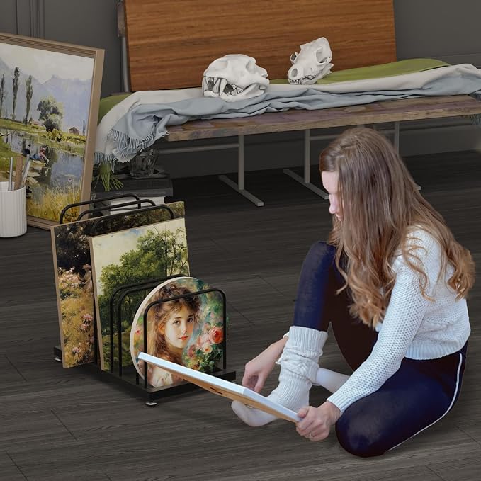 Art Storage Rack,Countertop Art Rack