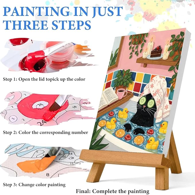 WUDWL Paint by Numbers Kit for Adults Beginner, with Framed