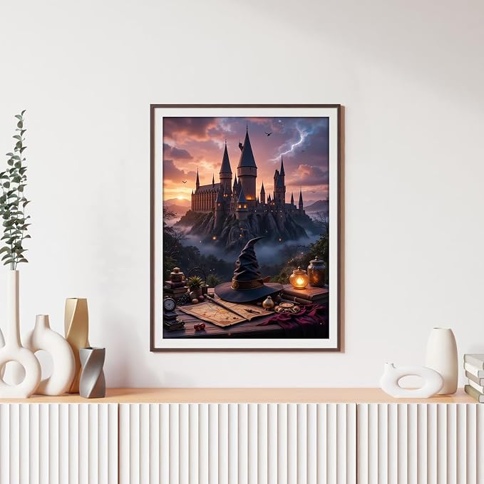 EIBEILI Magic Diamond Art Kits for Adults,Diamond Painting for Wall Decor