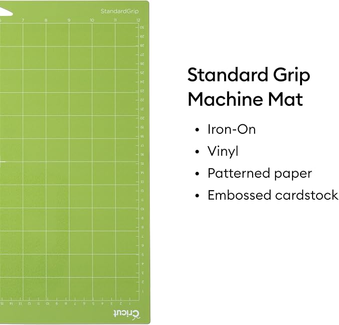 Cricut StandardGrip Cutting Mat Pack (6 Count, 12in x 12in) | For Explore & Maker Machines