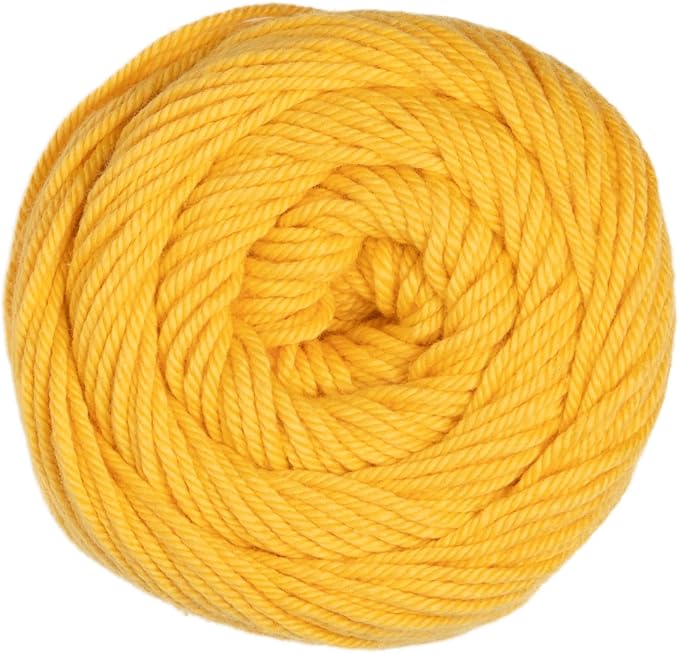 Knit Picks Dishie Yellow Worsted Weight 100% Cotton Yarn for Crocheting