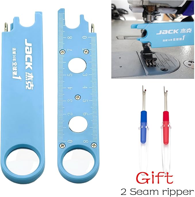 Jack Quick Needle Threader for Sewing Machine, 3-in-1 Sewing Supplies | 3-in-1 Sewing Tools Quick Threading with 2 Seam Rippers Magnetic Guide for Sewing Machine, Tailors, Designers Sewing Tools