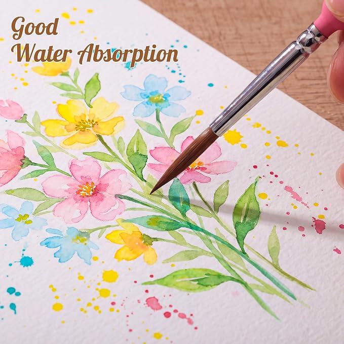 80 Sheets Large Watercolor Paper 11 x 14 Inch, White Water Color Paper