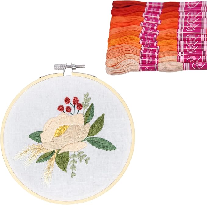 Friendship Bracelet String 12 Skeins, Embroidery Floss Cross Stitch Embroidery Thread Floss Bracelet Making Yarn, Craft Floss (Yellow Series)