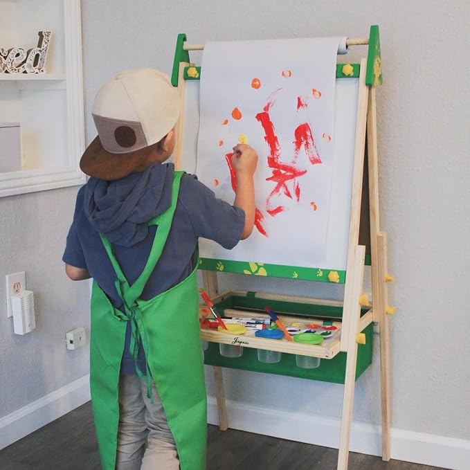 Joyooss Art Easel for Kids Easel for Toddler with Paper roll Green