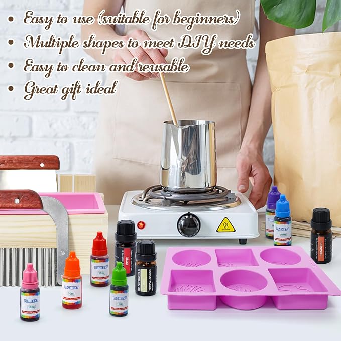 MuseLuxe Soap Making Kit for Adults, Melt & Pour DIY Set