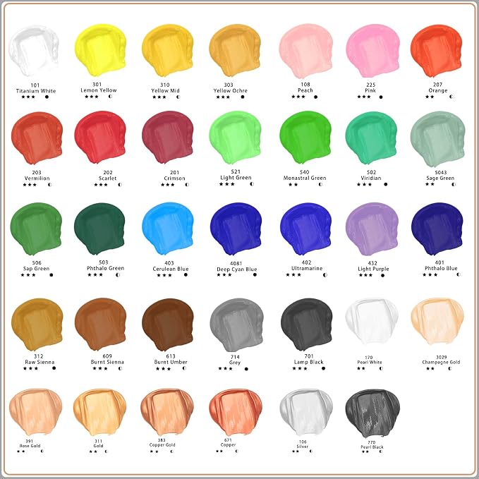 Artecho Light Purple Acrylic Paint 120ml /4.05oz Tube | Semi Glossy Finish, High Pigment Rich Color Craft Paint for Canvas, Rocks, Wood, Fabric, Ceramic, Non-Toxic