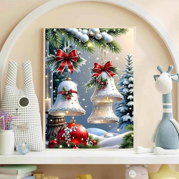 Christmas Bell Diamond Art Kits for Adults Diamond Painting Kit for Adults