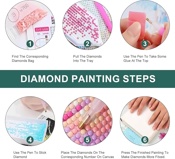 mrpwnle 3 Pack Moon Diamond Art Kits for Adults Moon Diamond Painting Kits