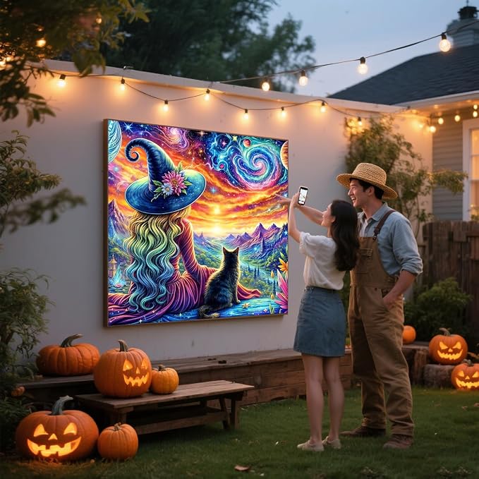ijbnhd Diamond Art Kit for Adults Witch Diamond Painting 14x14inch