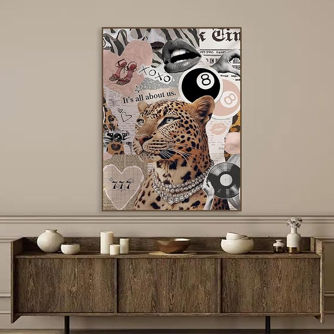Fashion Leopard Square Diamond Art Kits for Adults Diamond Painting Kit