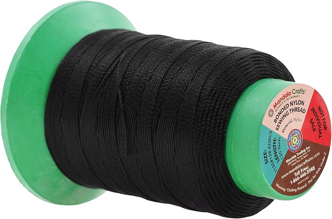 Mandala Crafts Size 138 420D T135 12 Neutral Bonded Nylon Thread, 1440 YDs