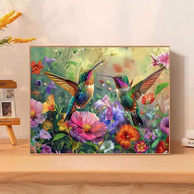 mrpwnle Diamond Art Kits for Adults, Hummingbird Diamond Painting Kits