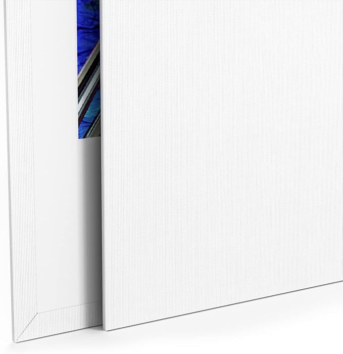 GOTIDEAL Canvases for Painting, 5x7 inch of 24 Pack, 100% Cotton | Professional Primed White Blank Flat Canvas Panels, Artist Canvas Boards for Acrylics Painting, Oil Watercolor Tempera
