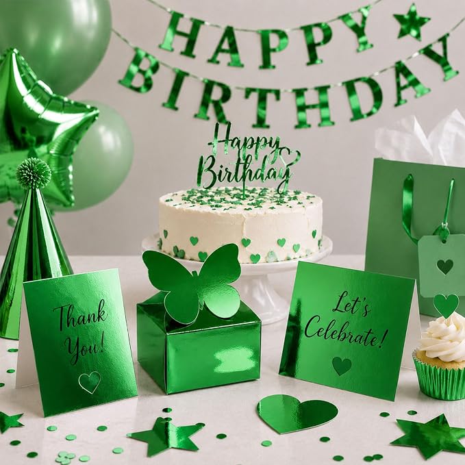 25 Sheets Metallic Grass Green Mirror Cardstock Paper 8.5 x 11 Shimmer Sheets 250gsm/92lb Heavyweight Scrapbook Paper for Certificates, Invitations, Greeting Cards, Crafts, Graduations