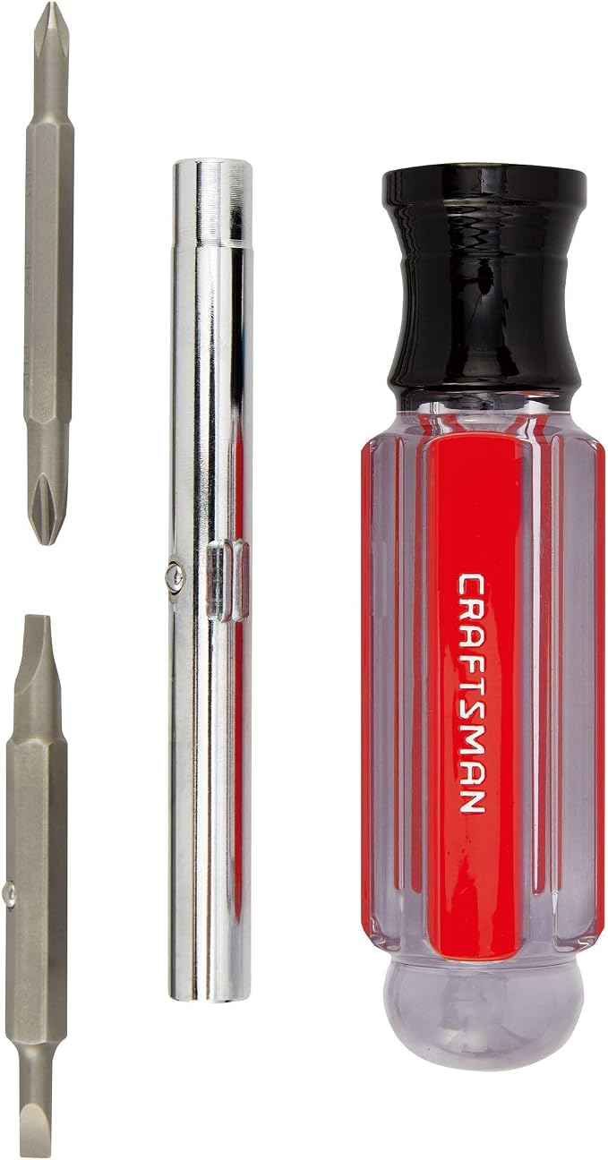 CRAFTSMAN Screwdriver Multi-Bit Set, 6 in 1, Acetate Handle (CMHT66052) (Pack of 6)