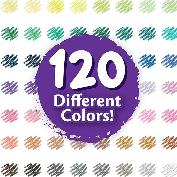 Crayola Colored Pencils Set for Kids (120ct), Cute School Supplies, Teacher Must Haves, Coloring Book Pencils, Bulk Colored Pencils for Boys & Girls, Ages 3, 4, 5