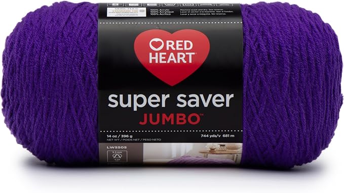 Red Heart Super Saver Jumbo Yarn, Amethyst