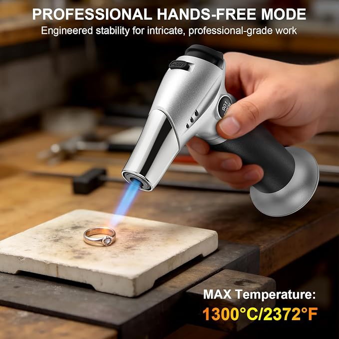 TBTeek Kitchen Butane Torch with Safety Lock for Baking, Crafts & Steak