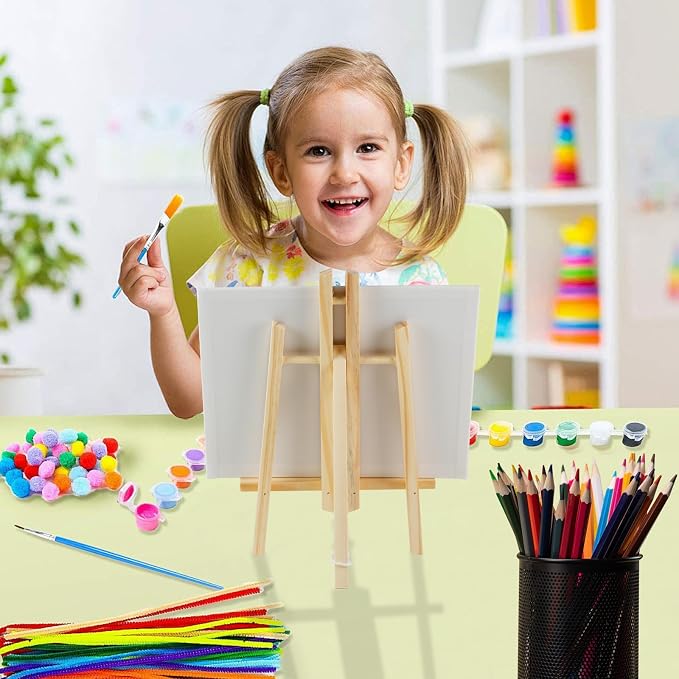 16 Pack 16"x7.7" Wooden Easel, Easel Stand for Painting,Tabletop