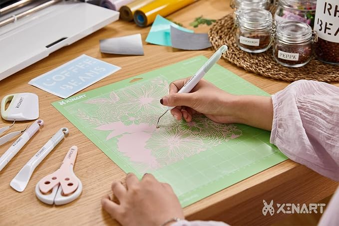 Cutting Mats for Cricut Maker 3,Explore 3,Maker,Air 2,12x12 inch 3 Mats Standard Sticky Grip 12x12" Green Replacement Cut Mat for Cricut