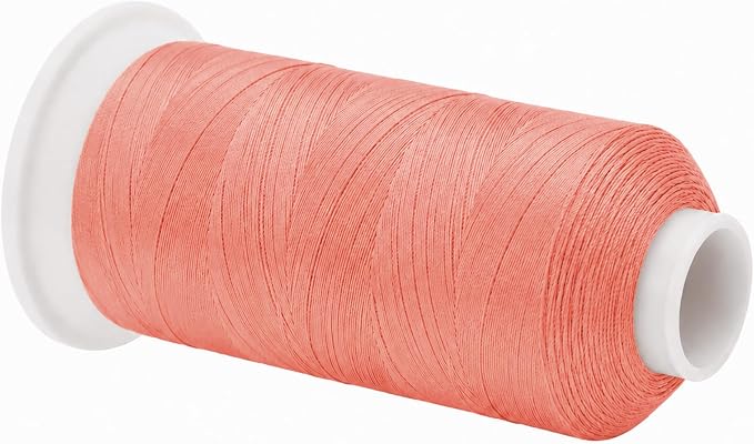 Mandala Crafts Blush Tex 70 Polyester Heavy Duty Thread for Upholstery | 1500 Yds T70 UV Resistant Strong Thread for Leather Sewing, Marine, Drapery, Jeans, Hair Weaving & Extension, Outdoor